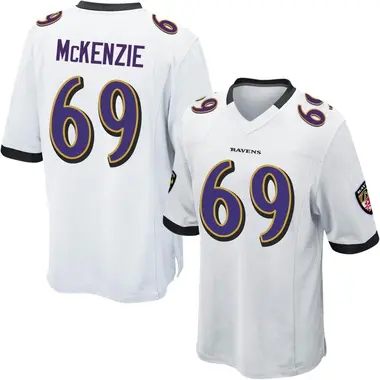 Men's Nike Baltimore Ravens Kahlil McKenzie Jersey - White Game