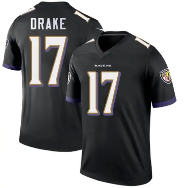 Men's Nike Baltimore Ravens Kenyan Drake Jersey - Black Legend