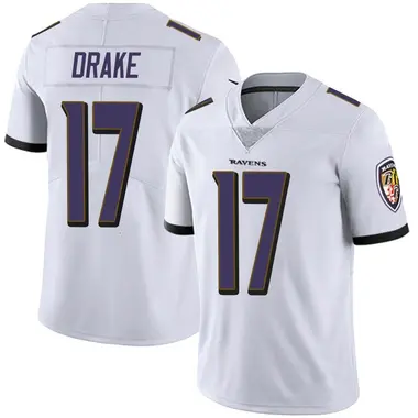 Men's Nike Baltimore Ravens Kenyan Drake Vapor Untouchable Jersey - White Limited