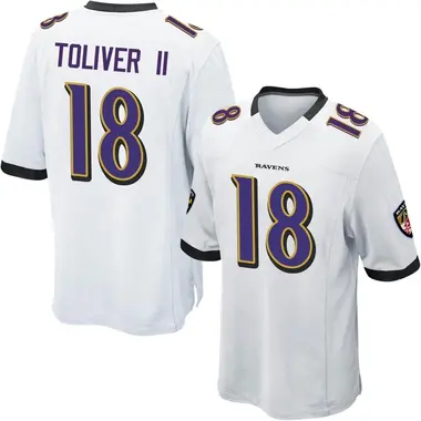 Men's Nike Baltimore Ravens Kevin Toliver II Jersey - White Game