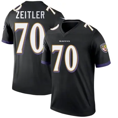 Men's Nike Baltimore Ravens Kevin Zeitler Jersey - Black Legend