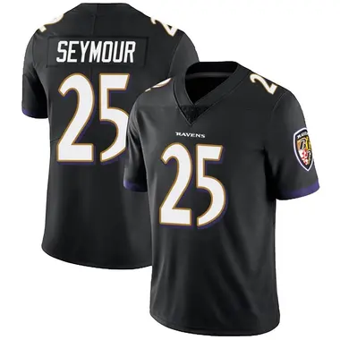 Men's Nike Baltimore Ravens Kevon Seymour Alternate Vapor Untouchable Jersey - Black Limited