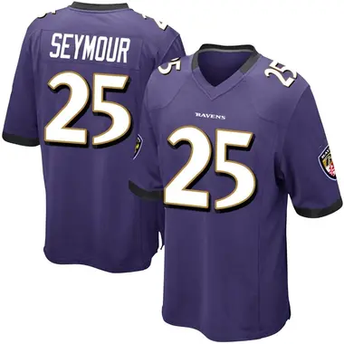 Men's Nike Baltimore Ravens Kevon Seymour Team Color Jersey - Purple Game