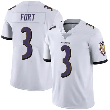 Men's Nike Baltimore Ravens L.J. Fort Vapor Untouchable Jersey - White Limited