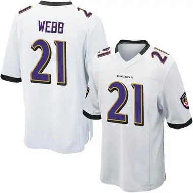 Men's Nike Baltimore Ravens Lardarius Webb Jersey - White Game