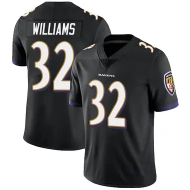 Men's Nike Baltimore Ravens Marcus Williams Alternate Vapor Untouchable Jersey - Black Limited