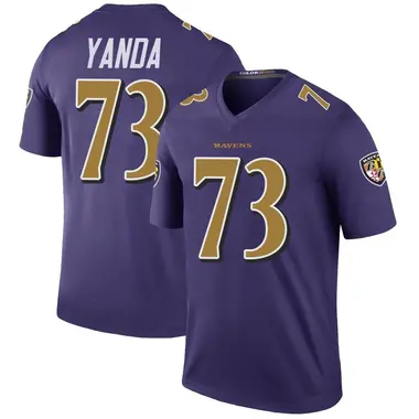 Men's Nike Baltimore Ravens Marshal Yanda Color Rush Jersey - Purple Legend