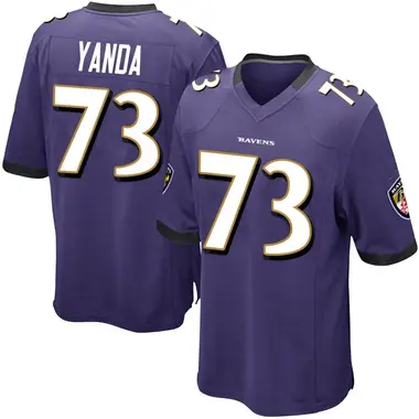 Men's Nike Baltimore Ravens Marshal Yanda Team Color Jersey - Purple Game