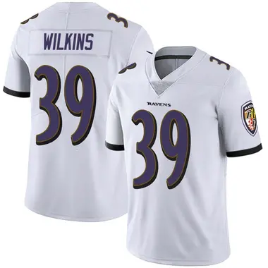 Men's Nike Baltimore Ravens Mazzi Wilkins Vapor Untouchable Jersey - White Limited