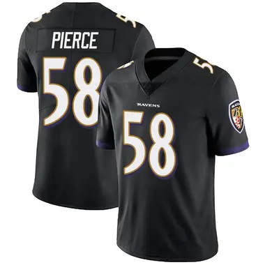 Men's Nike Baltimore Ravens Michael Pierce Alternate Vapor Untouchable Jersey - Black Limited
