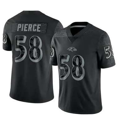 Men's Nike Baltimore Ravens Michael Pierce Reflective Jersey - Black Limited