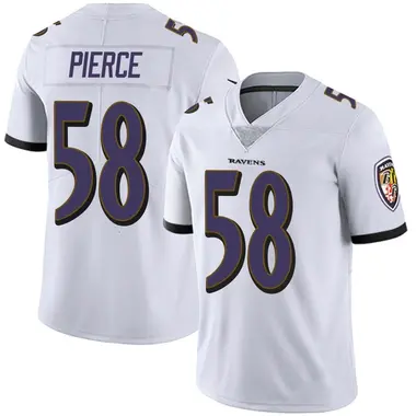 Men's Nike Baltimore Ravens Michael Pierce Vapor Untouchable Jersey - White Limited