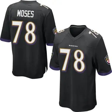 Men's Nike Baltimore Ravens Morgan Moses Jersey - Black Game