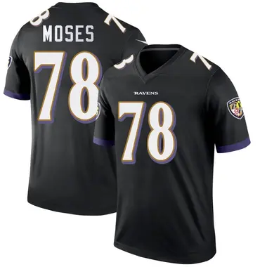 Men's Nike Baltimore Ravens Morgan Moses Jersey - Black Legend