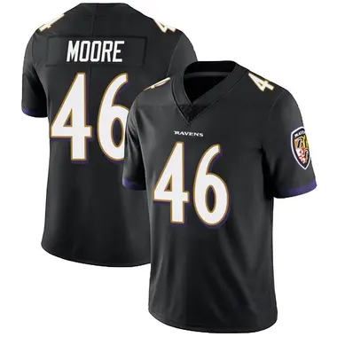 Men's Nike Baltimore Ravens Nick Moore Alternate Vapor Untouchable Jersey - Black Limited