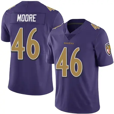 Men's Nike Baltimore Ravens Nick Moore Team Color Vapor Untouchable Jersey - Purple Limited