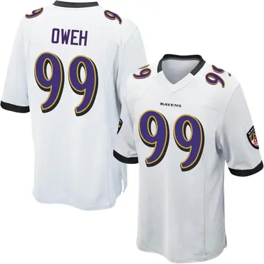 Men's Nike Baltimore Ravens Odafe Oweh Jersey - White Game