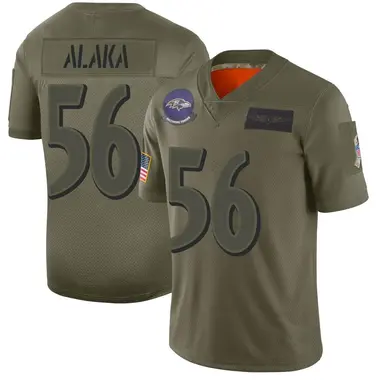 Men's Nike Baltimore Ravens Otaro Alaka 2019 Salute to Service Jersey - Camo Limited