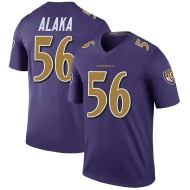 Men's Nike Baltimore Ravens Otaro Alaka Color Rush Jersey - Purple Legend