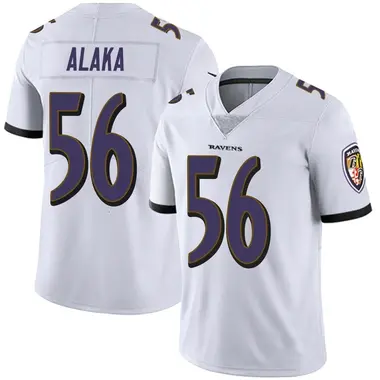 Men's Nike Baltimore Ravens Otaro Alaka Vapor Untouchable Jersey - White Limited