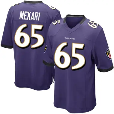 Men's Nike Baltimore Ravens Patrick Mekari Team Color Jersey - Purple Game