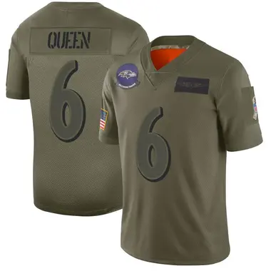 Men's Nike Baltimore Ravens Patrick Queen 2019 Salute to Service Jersey - Camo Limited