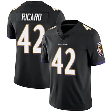Men's Nike Baltimore Ravens Patrick Ricard Alternate Vapor Untouchable Jersey - Black Limited