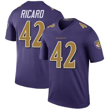 Men's Nike Baltimore Ravens Patrick Ricard Color Rush Jersey - Purple Legend