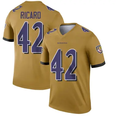 Men's Nike Baltimore Ravens Patrick Ricard Inverted Jersey - Gold Legend