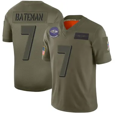 Men's Nike Baltimore Ravens Rashod Bateman 2019 Salute to Service Jersey - Camo Limited