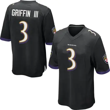 Men's Nike Baltimore Ravens Robert Griffin III Jersey - Black Game