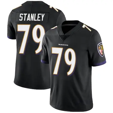Men's Nike Baltimore Ravens Ronnie Stanley Alternate Vapor Untouchable Jersey - Black Limited