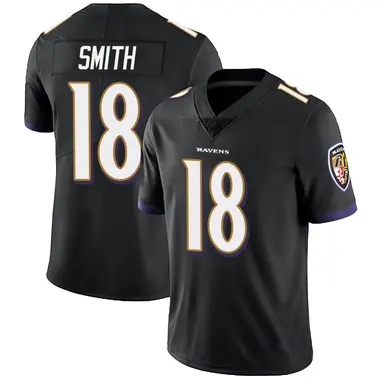 Men's Nike Baltimore Ravens Roquan Smith Alternate Vapor Untouchable Jersey - Black Limited