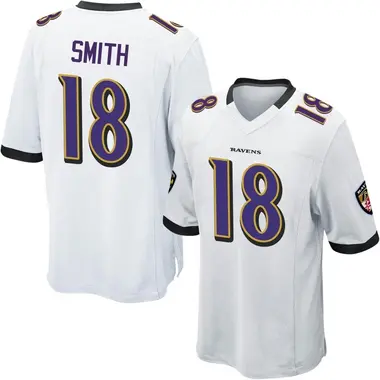 Men's Nike Baltimore Ravens Roquan Smith Jersey - White Game