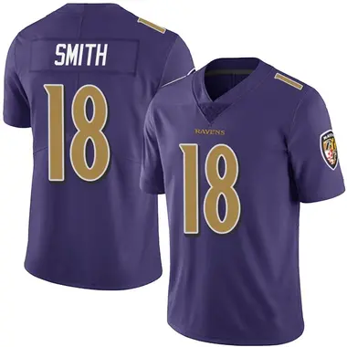Men's Nike Baltimore Ravens Roquan Smith Team Color Vapor Untouchable Jersey - Purple Limited