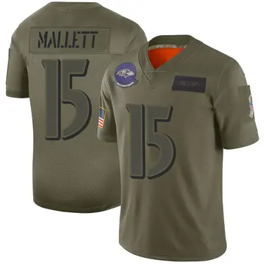 Men's Nike Baltimore Ravens Ryan Mallett 2019 Salute to Service Jersey - Camo Limited