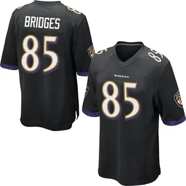 Men's Nike Baltimore Ravens Shemar Bridges Jersey - Black Game