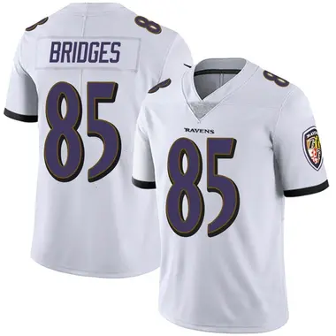 Men's Nike Baltimore Ravens Shemar Bridges Vapor Untouchable Jersey - White Limited