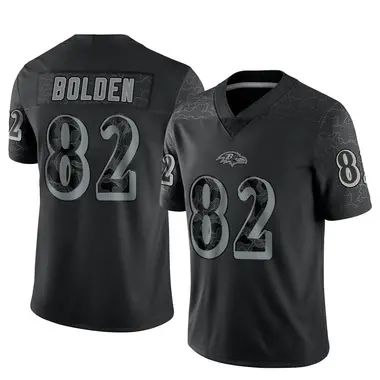 Men's Nike Baltimore Ravens Slade Bolden Reflective Jersey - Black Limited