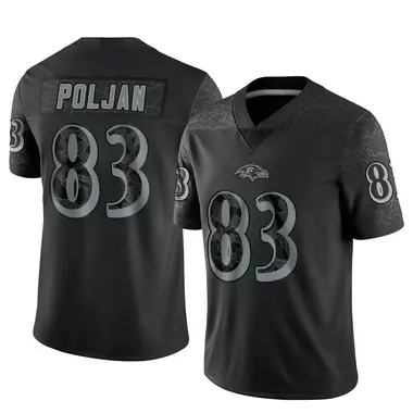 Men's Nike Baltimore Ravens Tony Poljan Reflective Jersey - Black Limited