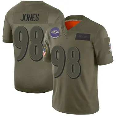 Men's Nike Baltimore Ravens Travis Jones 2019 Salute to Service Jersey - Camo Limited