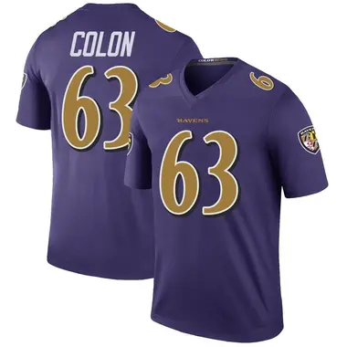 Men's Nike Baltimore Ravens Trystan Colon Color Rush Jersey - Purple Legend