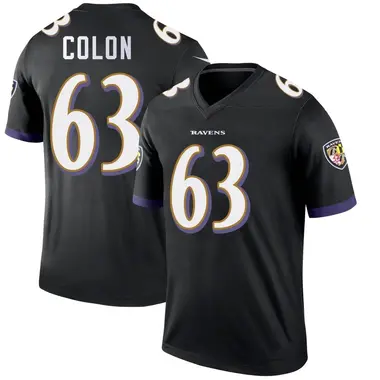 Men's Nike Baltimore Ravens Trystan Colon Jersey - Black Legend