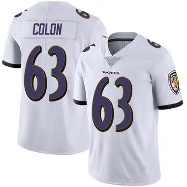 Men's Nike Baltimore Ravens Trystan Colon Vapor Untouchable Jersey - White Limited