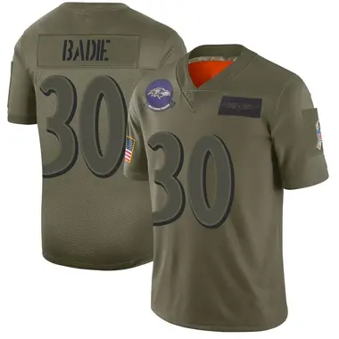 Men's Nike Baltimore Ravens Tyler Badie 2019 Salute to Service Jersey - Camo Limited