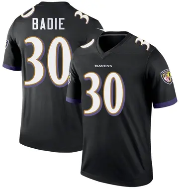 Men's Nike Baltimore Ravens Tyler Badie Jersey - Black Legend