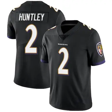 Men's Nike Baltimore Ravens Tyler Huntley Alternate Vapor Untouchable Jersey - Black Limited