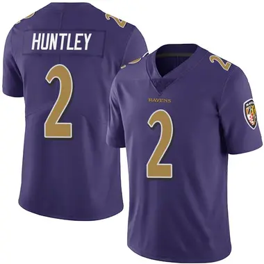 Men's Nike Baltimore Ravens Tyler Huntley Team Color Vapor Untouchable Jersey - Purple Limited