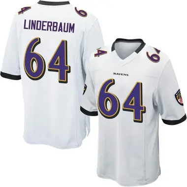 Men's Nike Baltimore Ravens Tyler Linderbaum Jersey - White Game