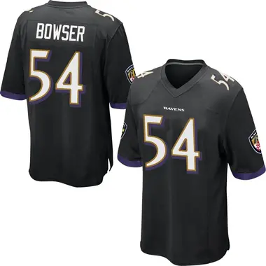 Men's Nike Baltimore Ravens Tyus Bowser Jersey - Black Game